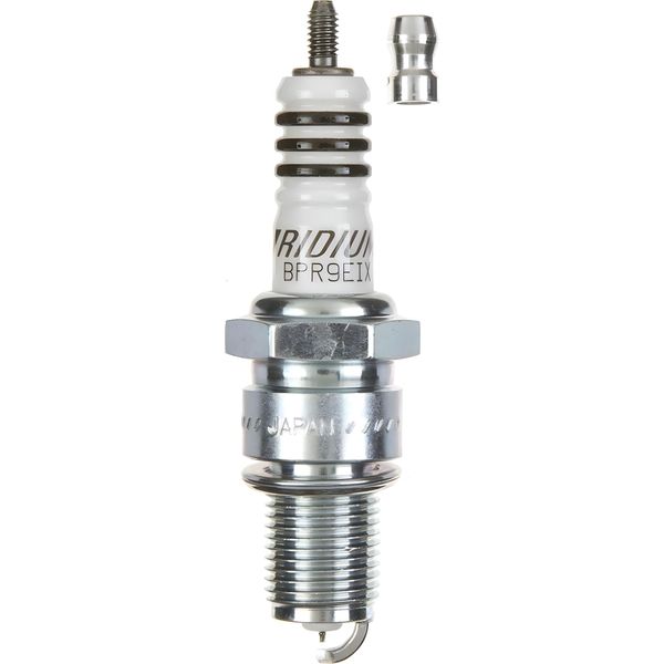 Set Di Candele Ngk 2X BPR9EIX Candela All'iridio Con Soppressione Delle Interferenze, Filettatura Lunga 19,0 Mm Ø 14,0 Mm Esagono 20,8 Mm, Distanza Tra Gli Elettrodi 0,75 Mm, Potere Calorifico 9, 6853-image