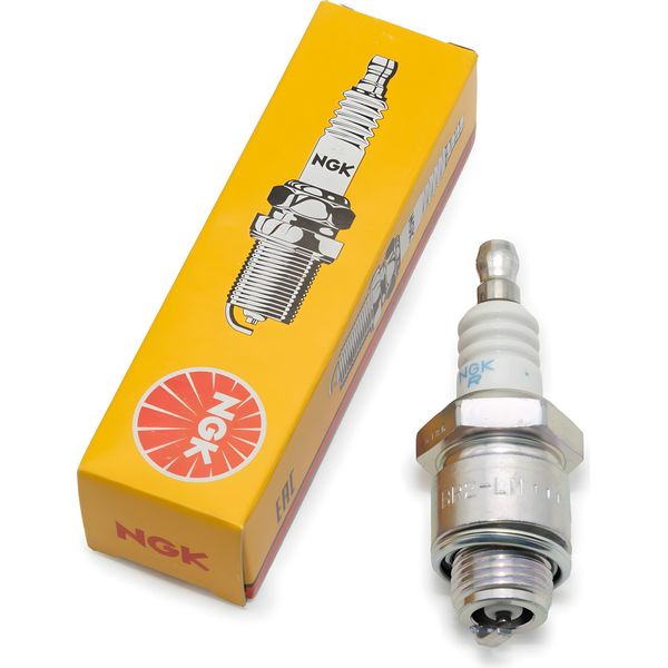 Set Di Candele Di Accensione Ngk 4X BR2-LM Con Soppressione Delle Interferenze, Distanza Tra Gli Elettrodi 0,75 Mm, Potere Calorifico 2, 4618 / 4740 / 5798 Per Tosaerba Decespugliatori Motofalciatrici Motoseghe-image