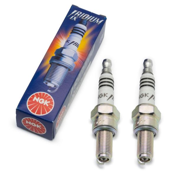 Set Di Candele Ngk 2X CR9EIX Candela All'iridio Con Soppressione Delle Interferenze, Filettatura Lunga 19,0 Mm Ø 10,0 Mm Esagono 16,0 Mm, Distanza Tra Gli Elettrodi 0,75 Mm, Potere Calorifico 9, 3521-image