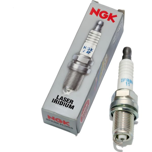 Set Di Candele Ngk 4X IFR8H11 Candela All'iridio Con Soppressione Delle Interferenze, Filettatura Lunga 19,0 Mm Ø 14,0 Mm Esagono 16,0 Mm, Distanza Tra Gli Elettrodi 1,10 Mm, Potere Calorifico 8, 5068-image