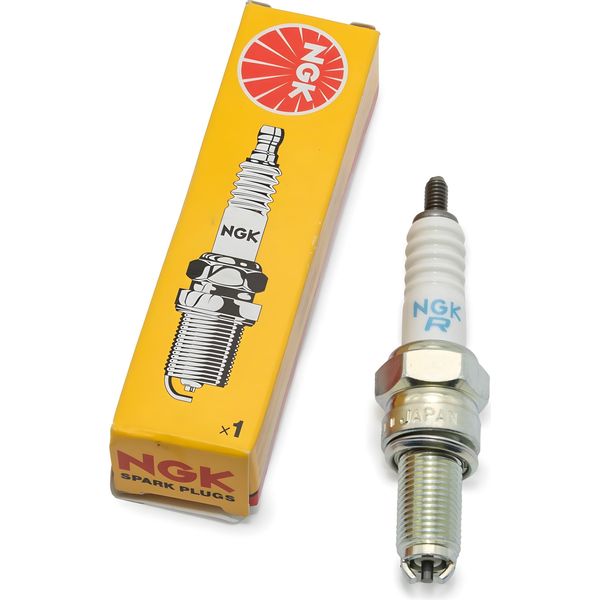 Set Di Candele Di Accensione Ngk 2X CR7EK Con Soppressione Delle Interferenze, Filettatura Lunga 19,0 Mm Ø 10,0 Mm Esagono 16,0 Mm, Distanza Tra Gli Elettrodi A 2 Masse 0,75 Mm, Potere Calorifico 7, 7546-image