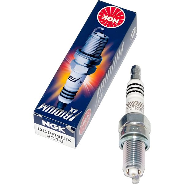 Set Di Candele Ngk 10X DCPR9EIX Candela All'iridio Con Soppressione Delle Interferenze, Filettatura Lunga 19,0 Mm Ø 12,0 Mm Esagono 16,0 Mm, Distanza Tra Gli Elettrodi 0,85 Mm, Potere Calorifico 9, 2316-image