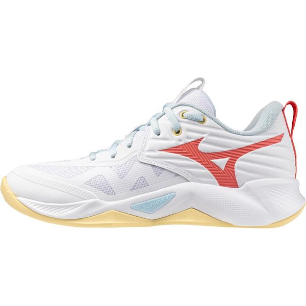 Mizuno Wave Momentum Pro - Bianco/Calipso Coral/Pale Banana, GrößE:8-image