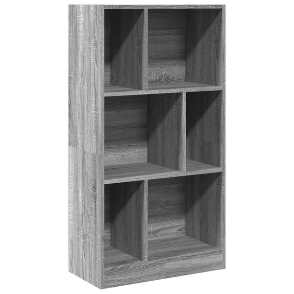 Syfax™ Libreria Grigio Sonoma 57X28,5X107,5 Cm In Legno Multistrato-image