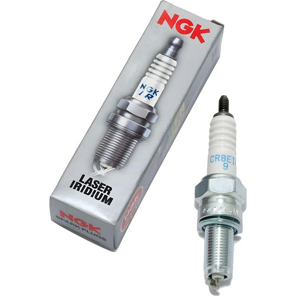 Set Di Candele Ngk 4X CR8EIA-9 Candela All'iridio Con Soppressione Delle Interferenze, Filettatura Lunga 19,0 Mm Ø 10,0 Mm Esagono 16,0 Mm, Distanza Tra Gli Elettrodi 0,90 Mm, Potere Calorifico 8, 4286-image