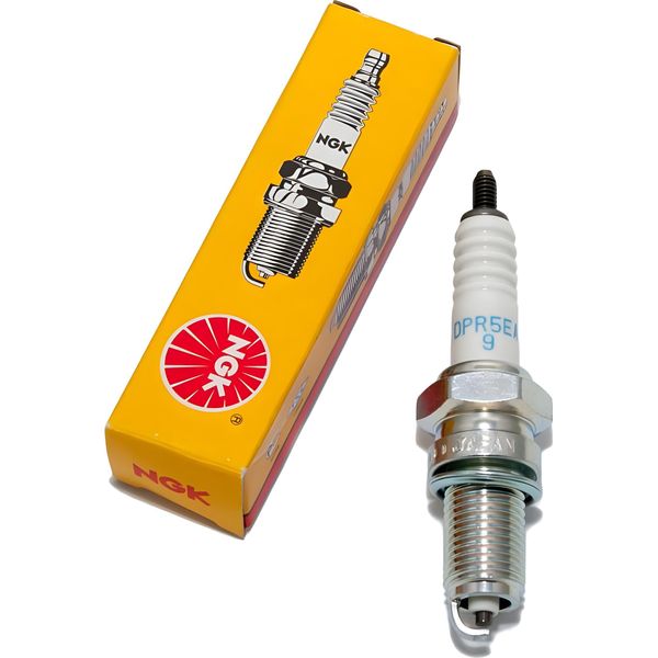 Set Di Candele Ngk 10X DPR5EA-9 Candela Con Soppressione Delle Interferenze, Filettatura Lunga 19,0 Mm Ø 12,0 Mm Esagono 18,0 Mm, Distanza Tra Gli Elettrodi 0,90 Mm, Potere Calorifico 5, 2887-image