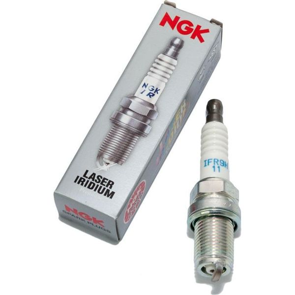 Set Di Candele Ngk 6X IFR9H11 Candela All'iridio Con Soppressione Delle Interferenze, Filettatura Lunga 19,0 Mm Ø 14,0 Mm Esagono 16,0 Mm, Distanza Tra Gli Elettrodi 1,10 Mm, Potere Calorifico 9, 6588-image