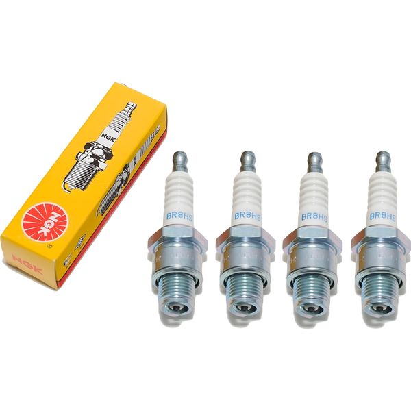 Set Di Candele Ngk 4X BR8HS Con Soppressione Delle Interferenze, Filettatura Corta 12,7 Mm Ø 14,0 Mm Esagono 20,8 Mm, Distanza Tra Gli Elettrodi 0,75 Mm, Potere Calorifico 8, 4322 / 4915 / 4967 / 6715-image