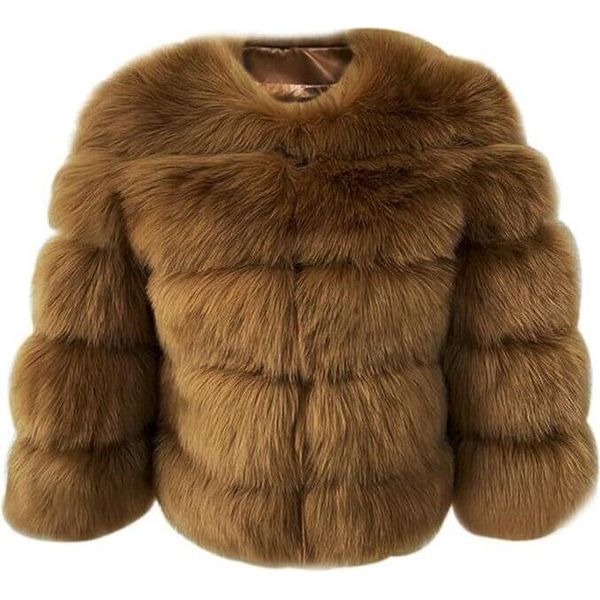 Donna Cappotto In Pelliccia Sintetica Giacca Invernale In Pelliccia Sintetica Capispalla In Pelliccia Sintetica Unicoloured Thick Parka Winter Coat, Ladies , Viola, 4XL-image
