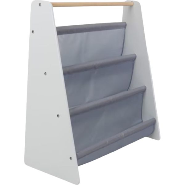 Libreria Per Bambini Ginger Home - Libreria Portatile Per La Camera Dei Bambini In Bianco E Grigio-image