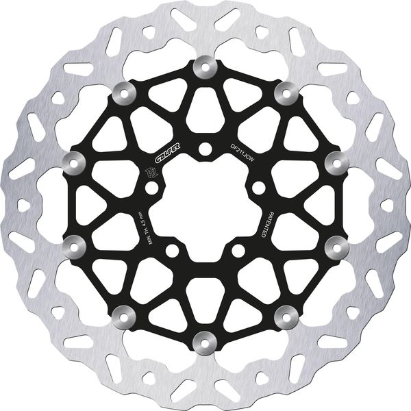 Disco Freno Galfer DF211JCW Wave® Floatech Road Flottante Anteriore 330X5Mm (2 Necessari) Per Kawasaki ZX-10R 1000 Ccm Anno 2017 - 2024-image