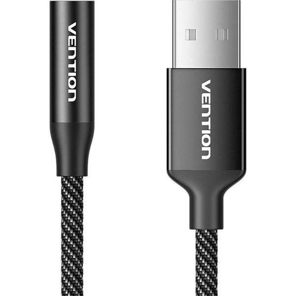 Single-Port Usb External Sound Card Vention Gome 0.25M (Black)-image