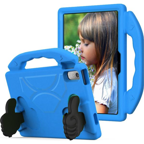 Custodia Per Bambini Per Lenovo Tab P11 Gen 2 11,5" 2023 /Tab P11 2Nd Gen/Tab P11 Pro 11,5"" 2020, Custodia Leggera In Schiuma Eva Con Maniglia E Supporto Blu"-image