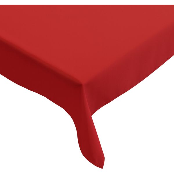 Tovaglia 130 X 250 Cm Per Tavolo Da Cucina E Da Pranzo In Rosso Scuro-image