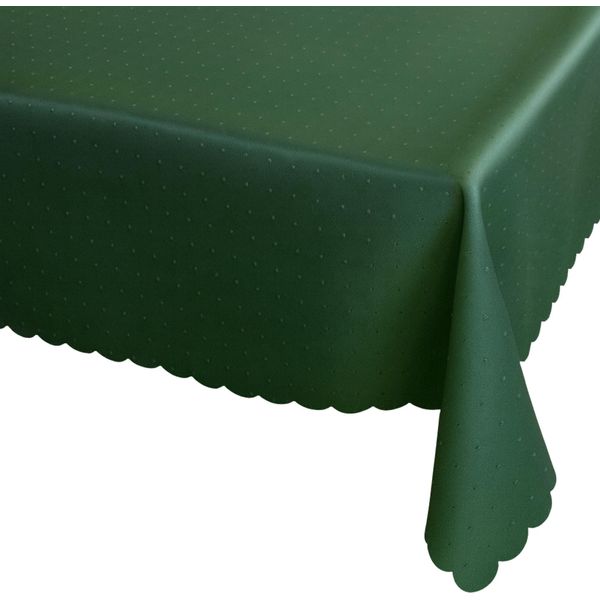 Tovaglia 130 X 225 Cm In Verde Scuro Per Tavolo Da Pranzo E Cucina-image