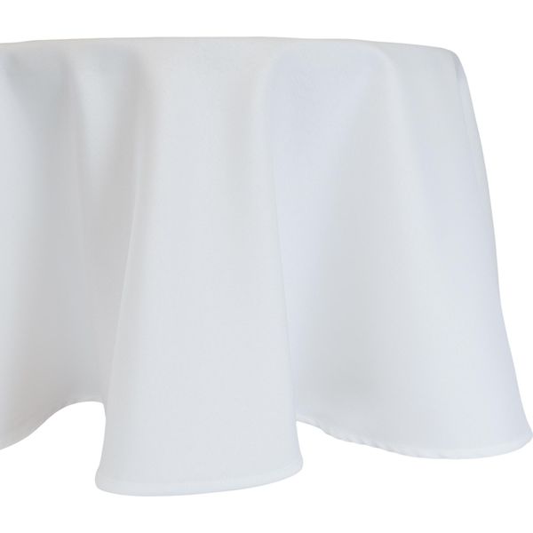 Tovaglia Ø 160 Cm Per Tavolo Da Pranzo E Cucina In Bianco-image