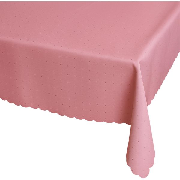 Tovaglia 130 X 225 Cm In Rosa Scuro Per Tavolo Da Pranzo E Cucina-image