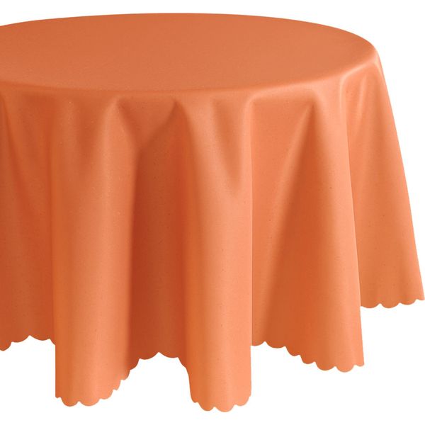 Tovaglia Ø 170 Cm In Arancione Per Tavolo Da Pranzo E Cucina-image