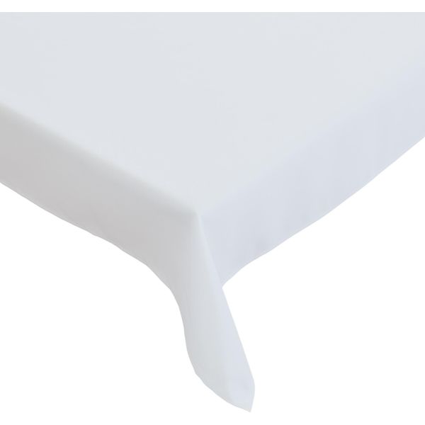 Tovaglia 130 X 250 Cm Per Tavolo Da Cucina E Da Pranzo In Bianco-image