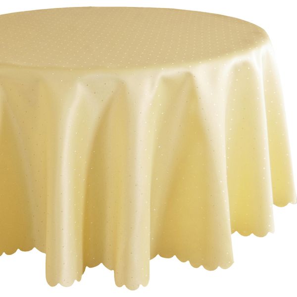Tovaglia Ø 150 Cm In Giallo Per Tavolo Da Pranzo E Cucina-image