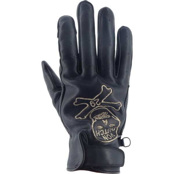 Von Dutch X Helstons Bones Guanti Da Moto Perforati, Nero, 11-image