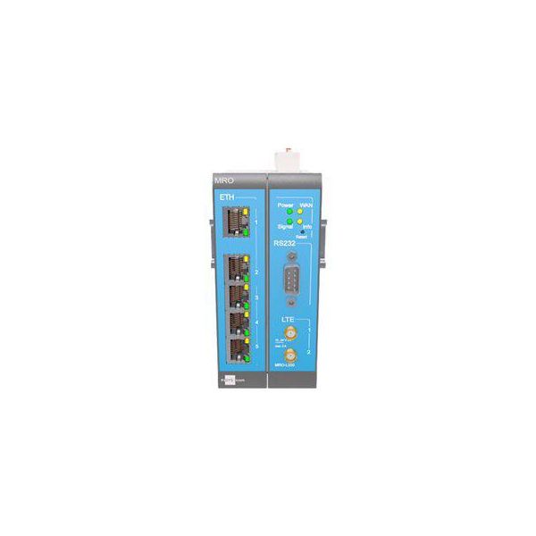 Insys Moros Icom MRO-L210 - Router Lte - Ethernet Wan - 10 Gigabit Ethernet,100 Gigabit Ethernet - Blu - Grigio - Bianco-image
