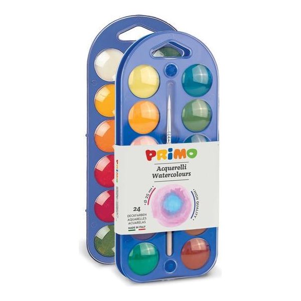 Acquerelli Primo, Ø 25 Mm, 24 Colori, Pennelli-image