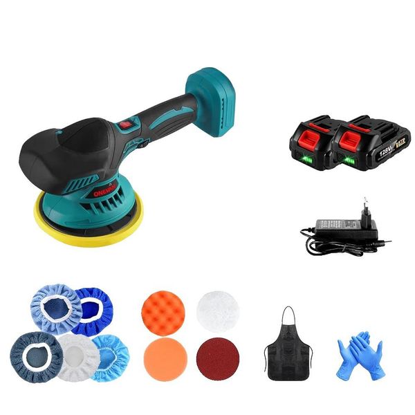 Lucidatrice Per Auto A Batteria, Batteria Al Litio Da 21 V, Regolabile Da 2500 A 7000 Giri/Min-image