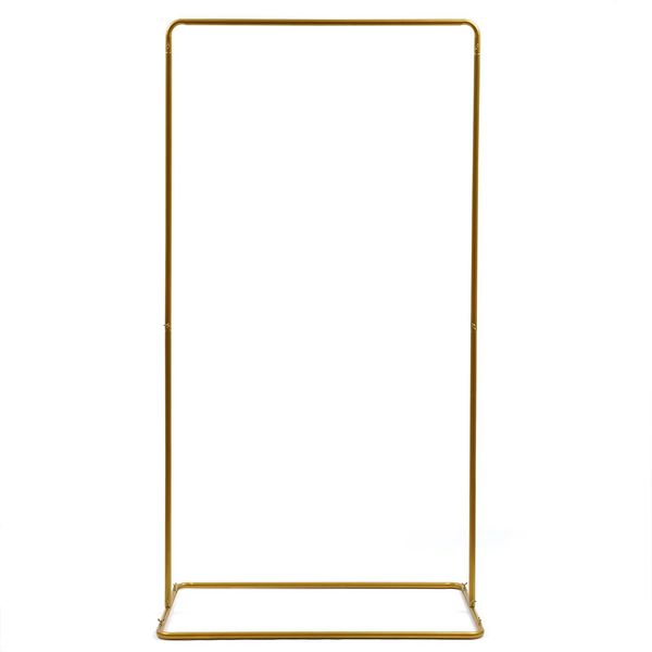 Supporto Per Sfondo Ad Arco Per Matrimoni, Struttura In Ferro Resistente, Facile Da Montare, Oro, Larghezza 105 Cm-image