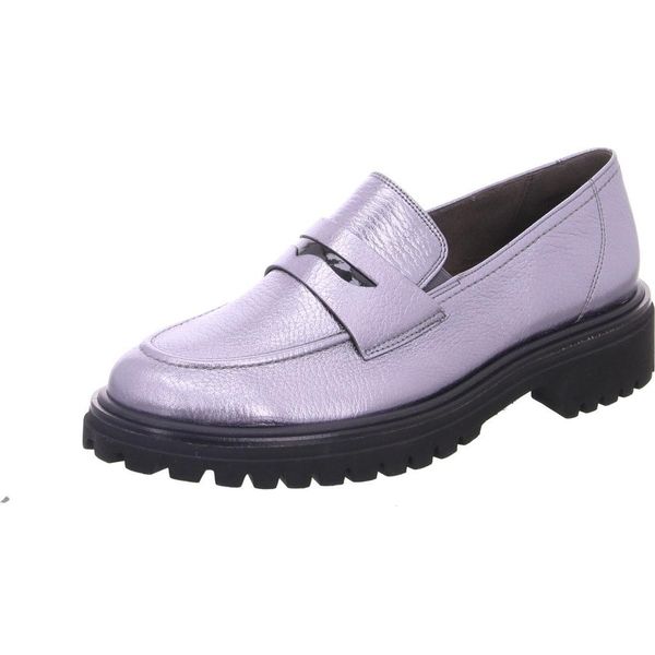 Paul Green Scarpe Da Donna Slip-On / Mocassini Argento Pelle Lisciataglia:37,5-image