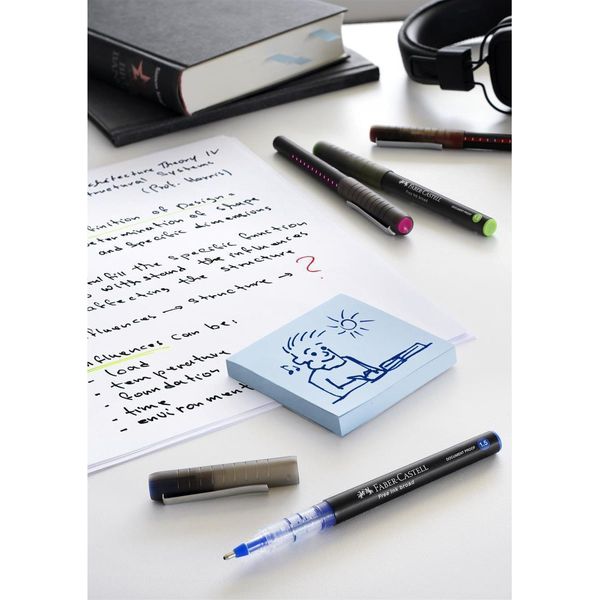 FABER-CASTELL 348399 FABER-CASTELL Free Ink Tintenroller Grau 1,5 Mm, Schreibfarbe: Schwarz, 1 St.-image