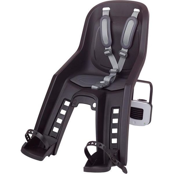 Polisport Bubbly Mini Plus Ff Seggiolino Anteriore Per Bambini Montaggio Sul Telaio - Nero/Grigio Scuro-image