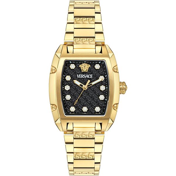 Versace VE8K00524 Orologio Da Donna Dominus Lady In Acciaio Inossidabile Oro Nero Nuovo-image