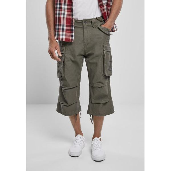 Brandit Industry Vintage 3/4 Shorts Olive, M-image