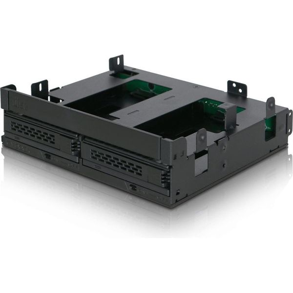 Icy Dock MB732SPO-B We-Ra. Icydock 2X6,3Cm Sas/Sata Hdd&Ssd In 5,25"+ 1Xslim Odd Retail"-image