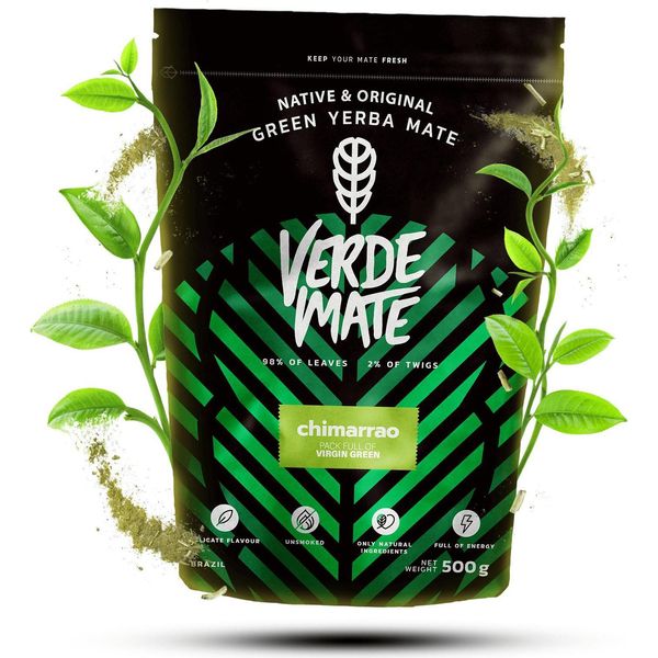 Verde Mate Verde Chimarrao Yerba Mate - 500 G, Macinato Finemente, Effetto Forte-image