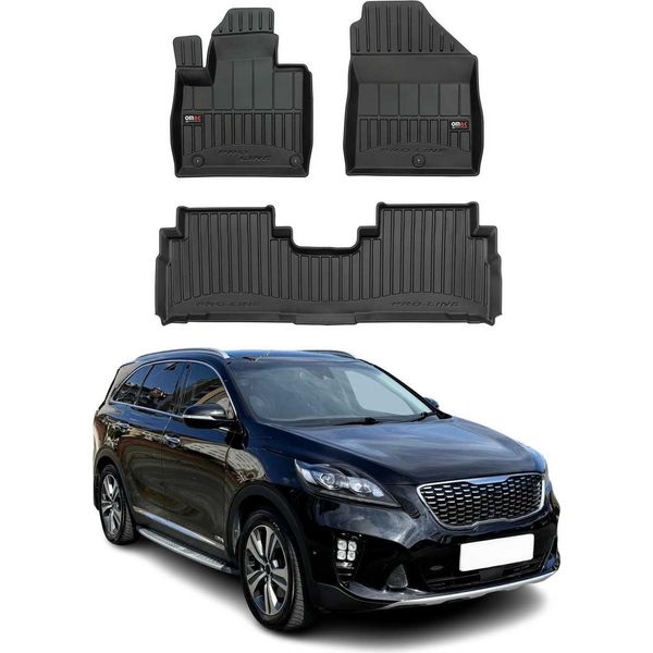 2015-2020 Kia Sorento Tappetini Tpe Nero 3 Pz-image