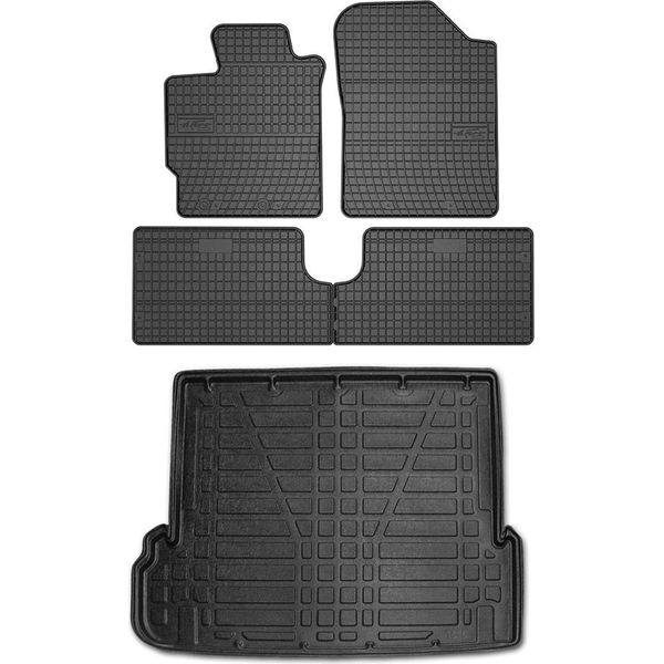 Tappetini E Rivestimento Del Bagagliaio Per Toyota Land Cruiser Prado J150 2009-2023 Gomma-image