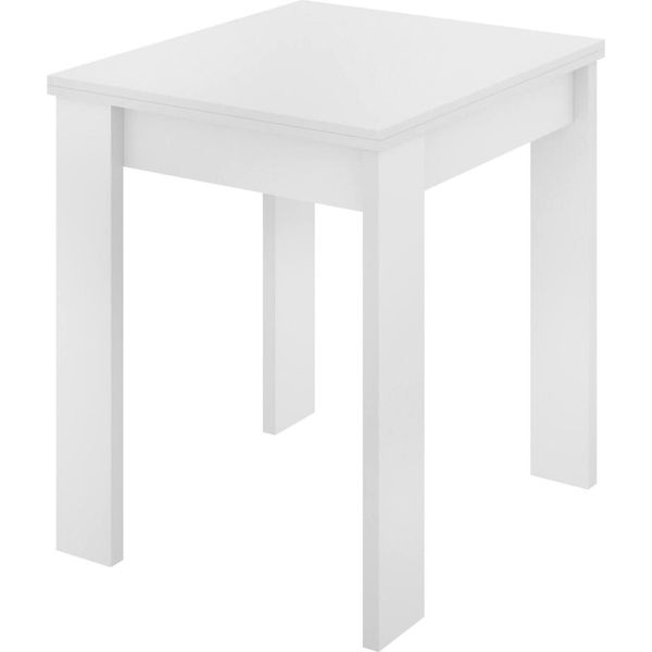 Dmora Tavolo Allungabile Alamaro 67X134X79H Cm Bianco, 6 Posti Allungabile-image