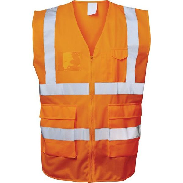 Gilet Di Sicurezza Ewald Taglia Xl Arancio En Iso 20471 Cl.En Iso 13688 Safestyle-image