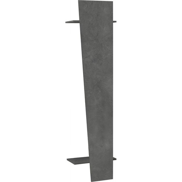 Dmora Mobile Da Ingresso Allinko 30X50X200H Cm Grigio Ardesia, Appendiabiti 3 Vani Italy-image