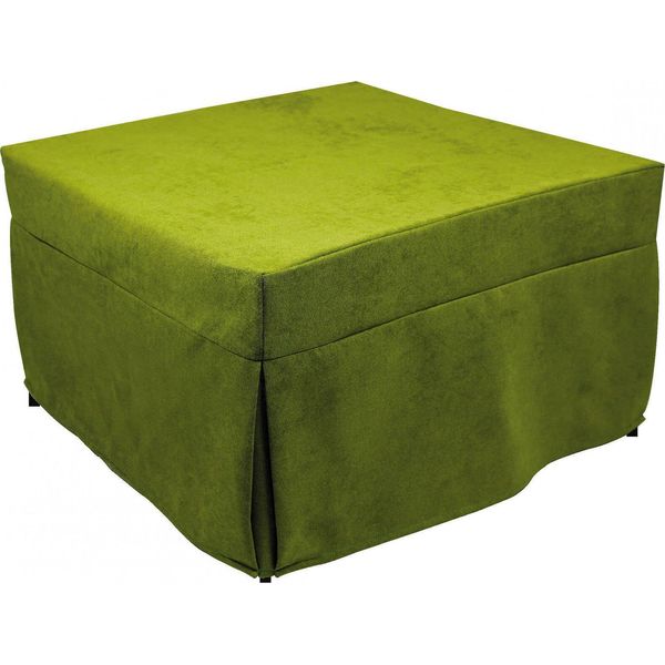 Talamo Italia Pouf Arno 78X78X45H Cm Verde, Sfoderabile Verde Italy-image