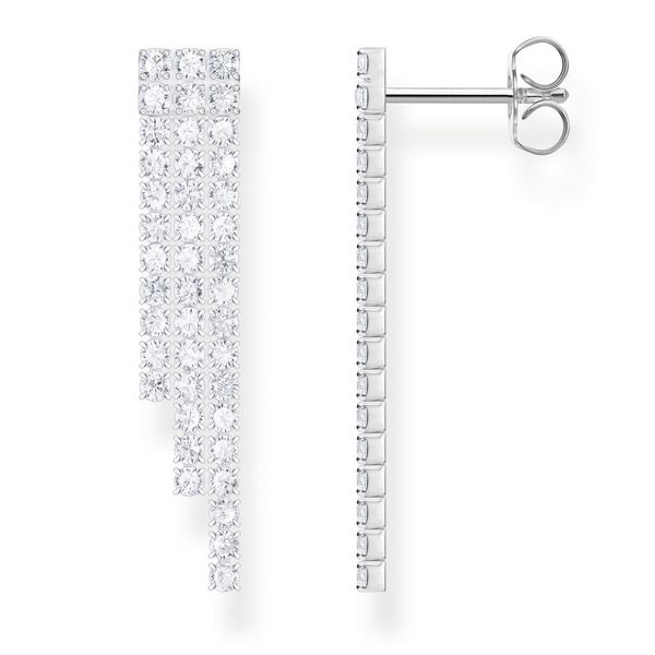 Thomas Sabo H2309-051-14 Orecchini Da Donna A Cascata In Argento-image