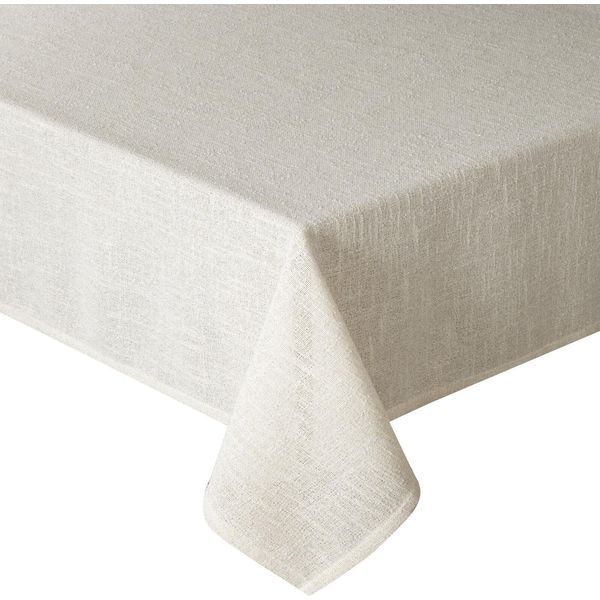 Eurofirany | Tovaglia - 140 X 220 Cm - Tovaglia Color Crema - Accenti Dorati-image