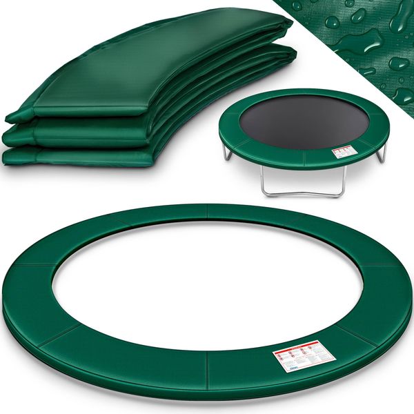 Kiduku® Copertura Bordo Trampolino Verde Ø366 Cm Copertura Molla Protezione Bordo Antistrappo-image