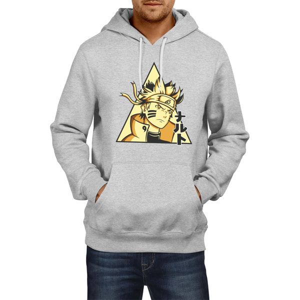 Felpa Con Cappuccio Da Uomo Naruto Naruto 08, Man Xl , Gris-image