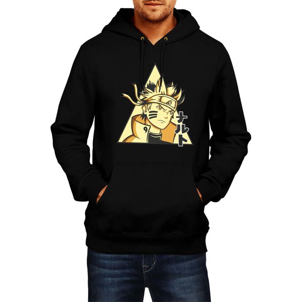 Felpa Con Cappuccio Da Uomo Naruto Naruto 08, Man L , Noir-image