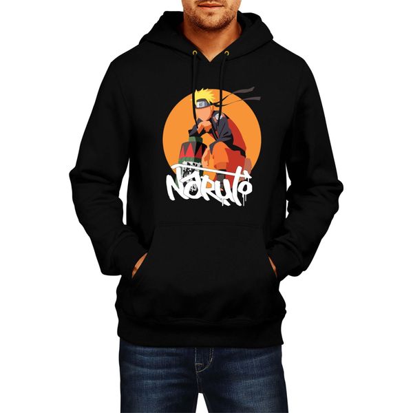 Felpa Con Cappuccio Da Uomo Naruto Naruto 04, Man S , Noir-image