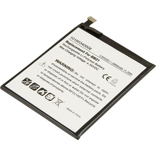 Avizar, Batteria Li-Polymer 2900Mah Per Smartphone Xiaomi Mi Note Compatibile 3.85V, Bianco-image