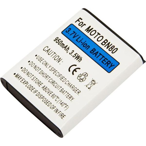 Avizar, Batteria Agli Ioni Di Litio 950Mah Per Smartphone Motorola Backflip Compatibile Con 3,7V, Bianco/Blu-image